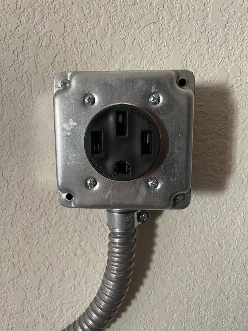 NEMA 14-50 outlet installed for Smart Home Electrical in Berkeley